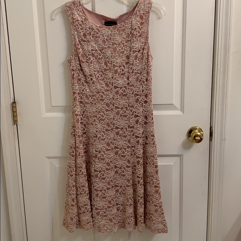 Connected Apparel Pinkish Shimmery dress